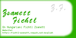 zsanett fichtl business card
